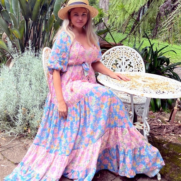 Spell Dresses & Skirts - Spell juniper tiered gown